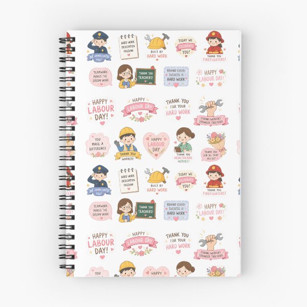 Item preview, A collage of small labor day graphics designed and sold by ellinnur.