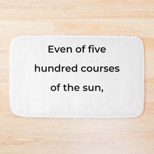 Item preview, “Even of five hundred courses of the sun,” - print black designed and sold by ariksworld.