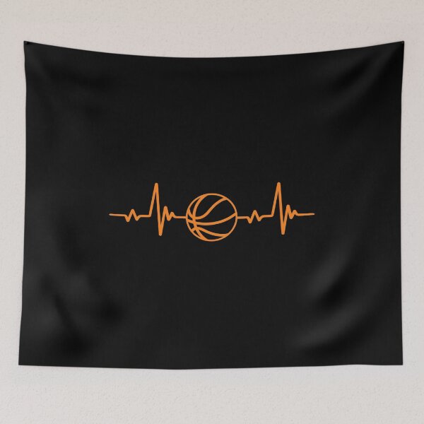 Item preview, Basketball Heartbeat Line Art Design designed and sold by GiaoCalonas.