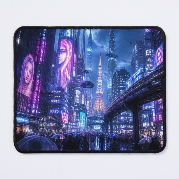 Item preview, Tokyo 2150 | Neon Cyberpunk Skyline | Futuristic Japan designed and sold by NSAstore.
