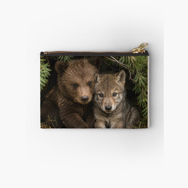 Item preview, Cute Bear Wolf Cub Pine Friends Forest Animals designed and sold by BagFactoryUK.
