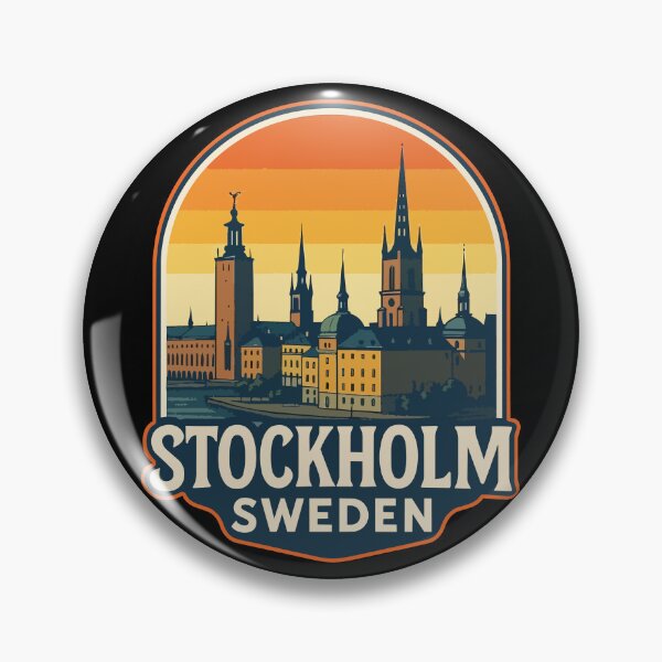 Item preview, Stockholm Sweden Retro Travel designed and sold by TomFrontierArt.