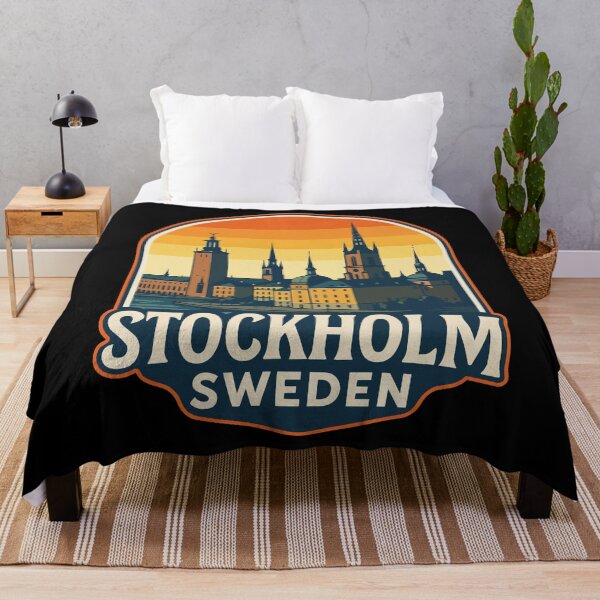 Item preview, Stockholm Sweden Retro Travel designed and sold by TomFrontierArt.