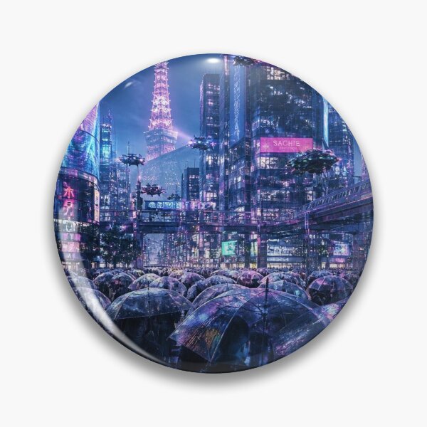 Item preview, Tokyo 2150 | Neon Cyberpunk Skyline | Futuristic Japan designed and sold by NSAstore.