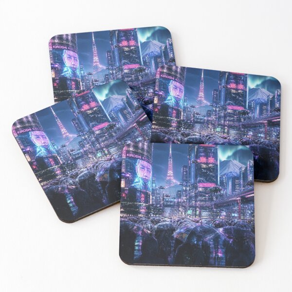 Item preview, Tokyo 2150 | Neon Cyberpunk Skyline | Futuristic Japan designed and sold by NSAstore.