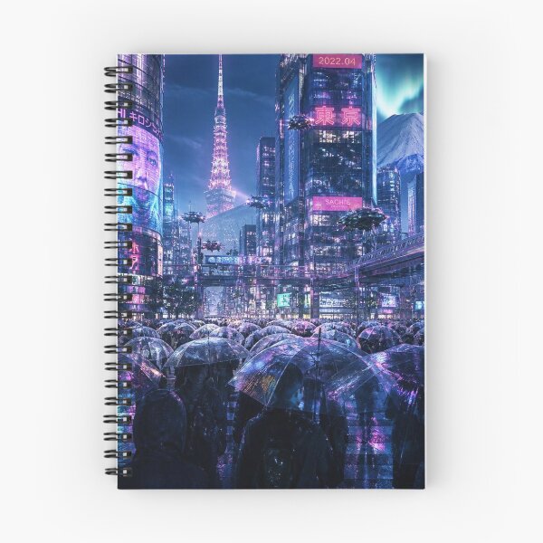 Item preview, Tokyo 2150 | Neon Cyberpunk Skyline | Futuristic Japan designed and sold by NSAstore.