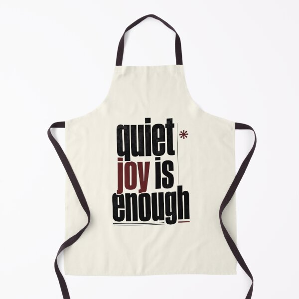 Item preview, Quiet Joy Is Enough – Minimalist Mindfulness Typography designed and sold by CosmicQuietLab.