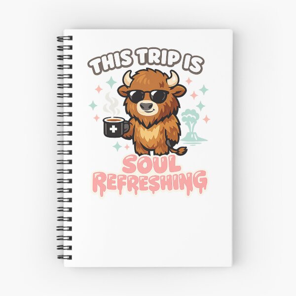 Item preview, This Trip Is Soul Refreshing Cute Bison Coffee Girly Travel Crew designed and sold by Yellowriversss.