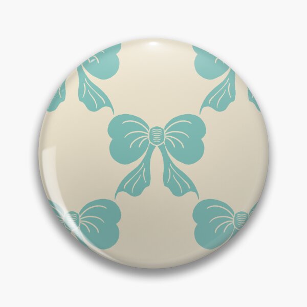 Item preview, Large Fresh Coquette Bow Toile Mint Cream Pattern designed and sold by DColourMuse.