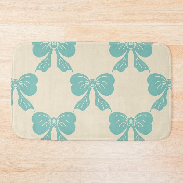 Item preview, Large Fresh Coquette Bow Toile Mint Cream Pattern designed and sold by DColourMuse.