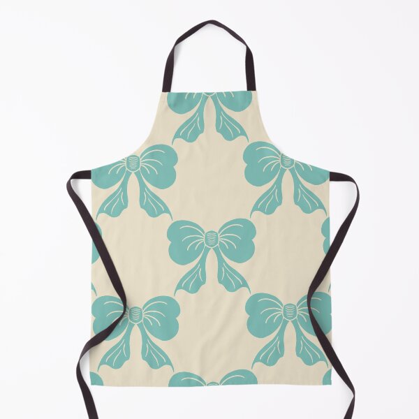 Item preview, Large Fresh Coquette Bow Toile Mint Cream Pattern designed and sold by DColourMuse.