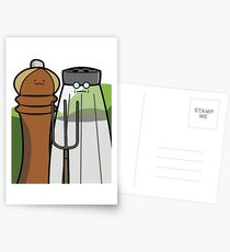Salty Gardeners - American Gothic Postcards