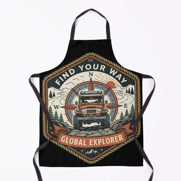 Item preview, Vintage Hexagon 4x4 Adventure Truck Emblem designed and sold by Global-Command.