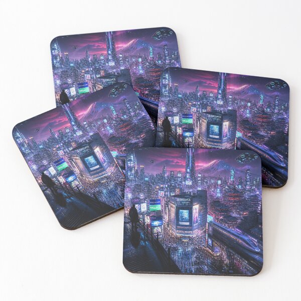 Item preview, Tokyo 2150 | Neon Cyberpunk Skyline | Futuristic Japan designed and sold by NSAstore.