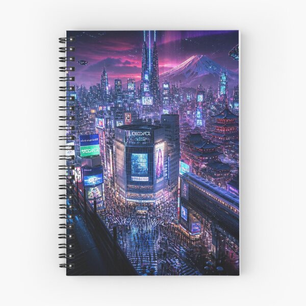 Item preview, Tokyo 2150 | Neon Cyberpunk Skyline | Futuristic Japan designed and sold by NSAstore.