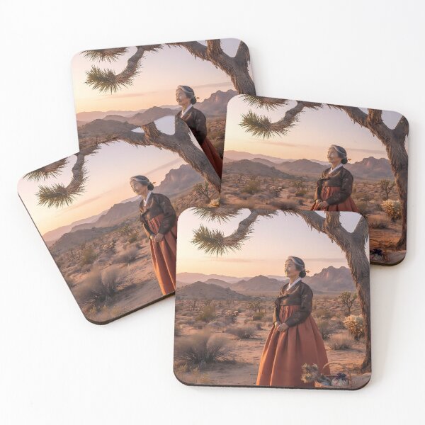 Item preview, Desert Dreamer: A Hanbok's Silence in Joshua Tree designed and sold by SOOstudio73.
