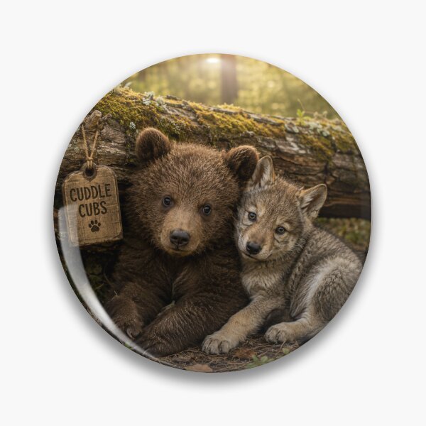 Item preview, Cuddle Cubs Adorable Bear Wolf Cub Forest Friends designed and sold by BagFactoryUK.