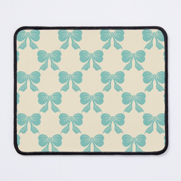 Item preview, Medium Fresh Coquette Bow Toile Mint Cream Pattern designed and sold by DColourMuse.