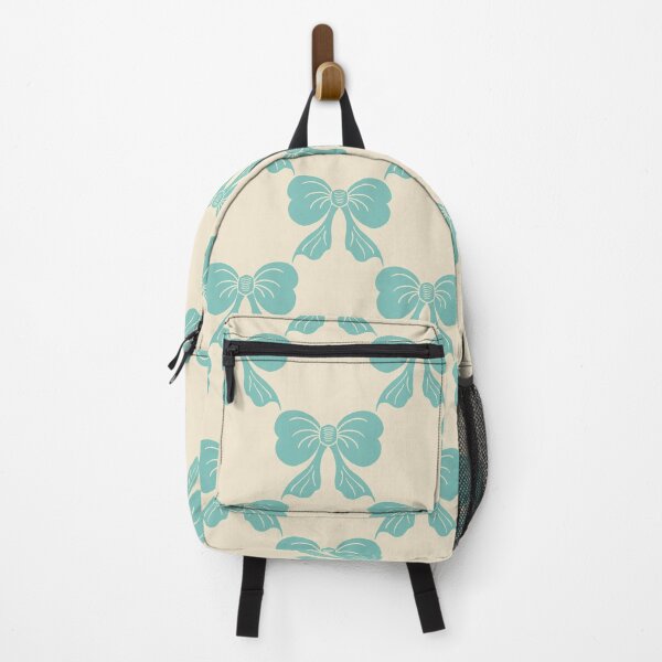 Item preview, Medium Fresh Coquette Bow Toile Mint Cream Pattern designed and sold by DColourMuse.