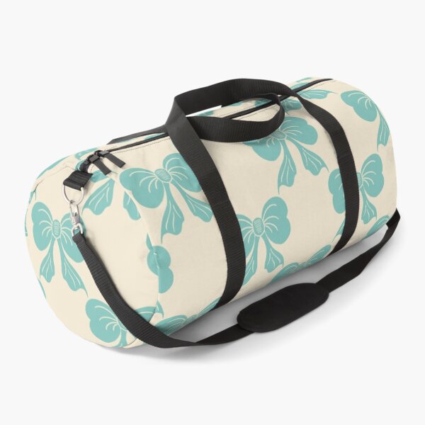Item preview, Medium Fresh Coquette Bow Toile Mint Cream Pattern designed and sold by DColourMuse.