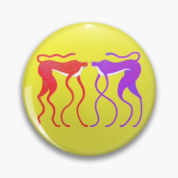 Item preview, Red Cheetah and Purple Cheetah designed and sold by TamaAnimalArt.
