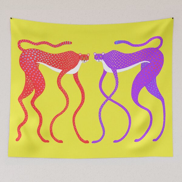 Item preview, Red Cheetah and Purple Cheetah designed and sold by TamaAnimalArt.