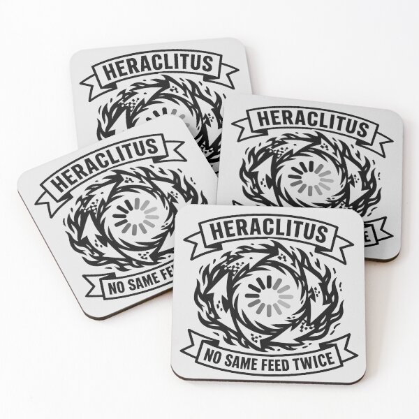 Item preview, No Same Feed Twice Cyberpunk Heraclitus Loading Fire designed and sold by MeaningIsUse.
