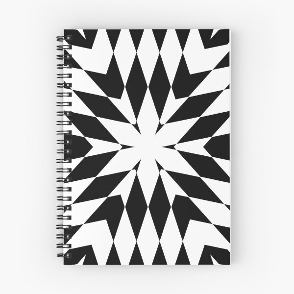 Item preview, Symmetrical Black and White Kaleidoscope Pattern designed and sold by TheFlyingBunny.