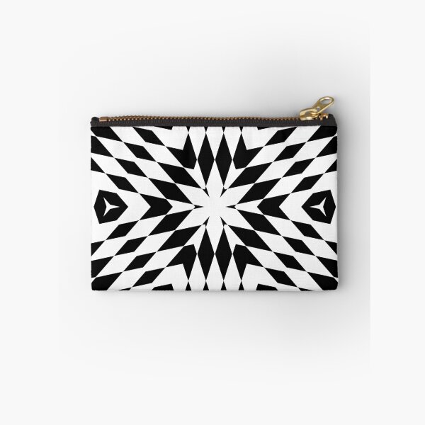 Item preview, Symmetrical Black and White Kaleidoscope Pattern designed and sold by TheFlyingBunny.