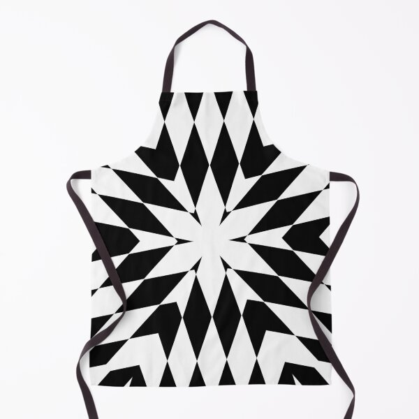 Item preview, Symmetrical Black and White Kaleidoscope Pattern designed and sold by TheFlyingBunny.