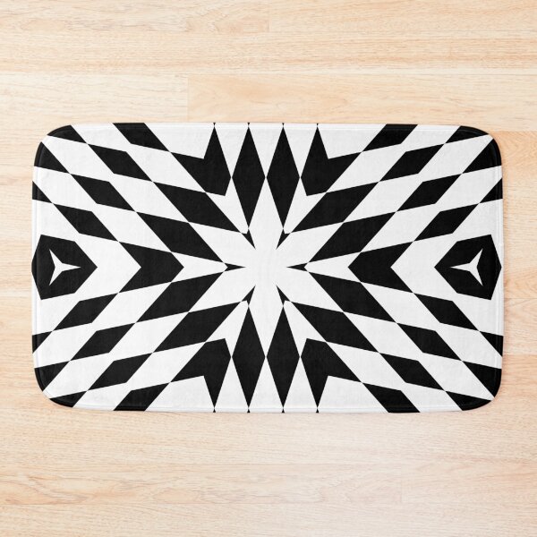 Item preview, Symmetrical Black and White Kaleidoscope Pattern designed and sold by TheFlyingBunny.