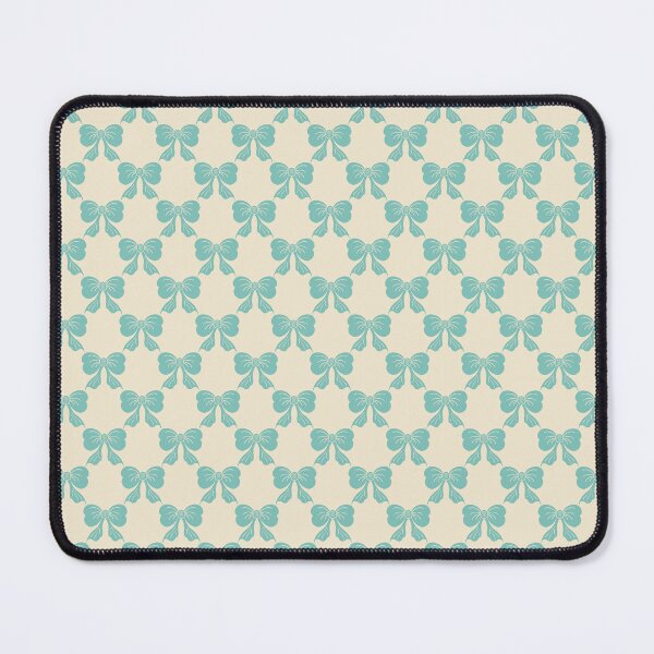 Item preview, Small Fresh Coquette Bow Toile Mint Cream Pattern designed and sold by DColourMuse.