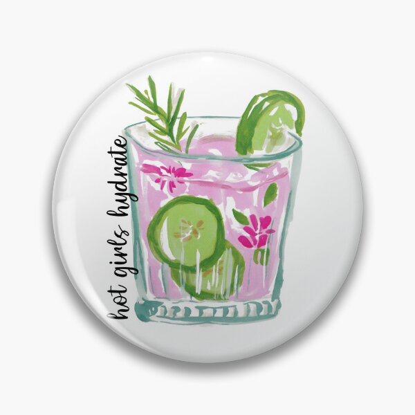 Item preview, Hot girls Hydrate watercolor drink  designed and sold by Megan Jamison.