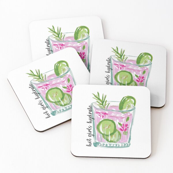 Item preview, Hot girls Hydrate watercolor drink designed and sold by Megan Jamison.