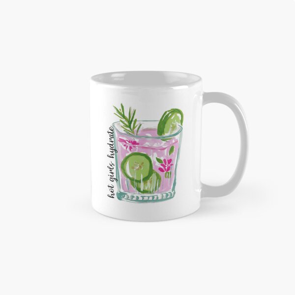 Item preview, Hot girls Hydrate watercolor drink  designed and sold by Megan Jamison.