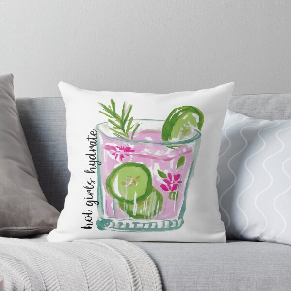 Item preview, Hot girls Hydrate watercolor drink  designed and sold by Megan Jamison.