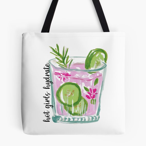 Item preview, Hot girls Hydrate watercolor drink  designed and sold by Megan Jamison.