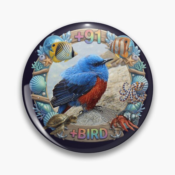 Item preview, +91BIRD BOB Logo: Beachside Marine Reef Isohiyodori Edition designed and sold by Plus91BIRD.