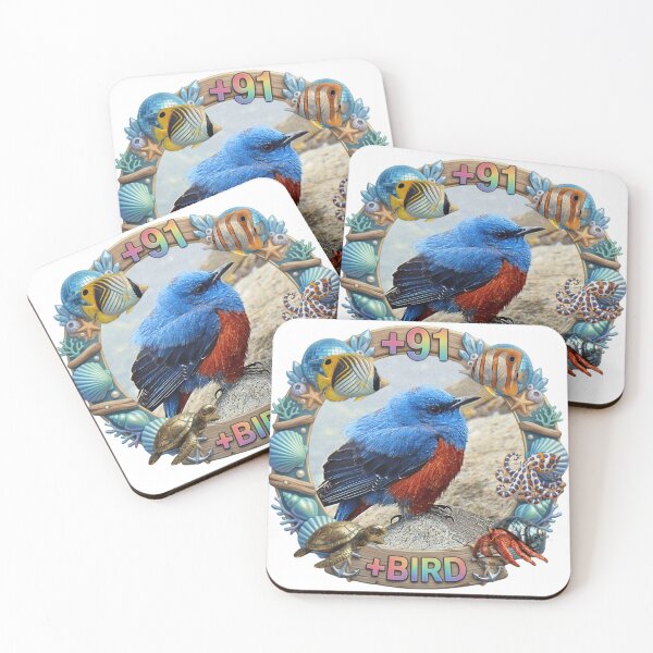 Item preview, +91BIRD BOB Logo: Beachside Marine Reef Isohiyodori Edition designed and sold by Plus91BIRD.