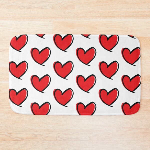 Item preview, Hand Drawn Red Heart with Black Outline designed and sold by GiaoCalonas.