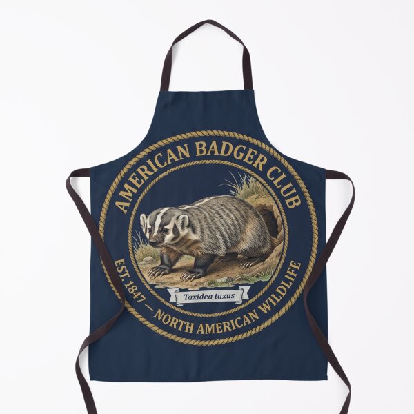 Item preview, American Badger Club Vintage Badge North American Wildlife designed and sold by CalmCapy Co.