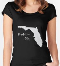 Plantation city Florida Women's Fitted Scoop T-Shirt