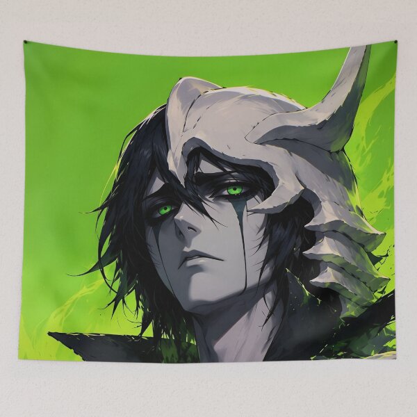 Item preview, Ulquiorra | Dark Horned Phantom Warrior | Emerald Spirit Anime Aesthetic Art Print designed and sold by Dyan4.