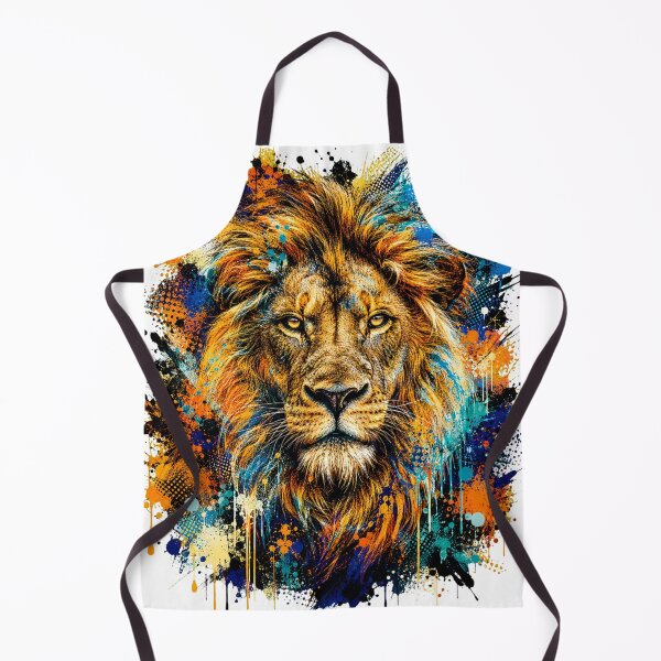Item preview, Street Art Lion Graffiti Portrait Urban Wildlife designed and sold by Tobull.