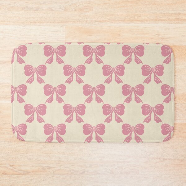 Item preview, Medium Sweet Coquette Bow Toile Pink Cream Pattern designed and sold by DColourMuse.