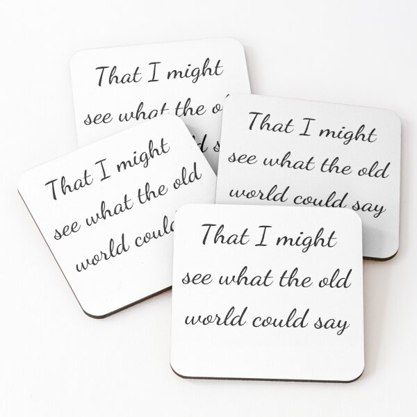 Item preview, “That I might see what the old world could say” - handwriting black designed and sold by ariksworld.