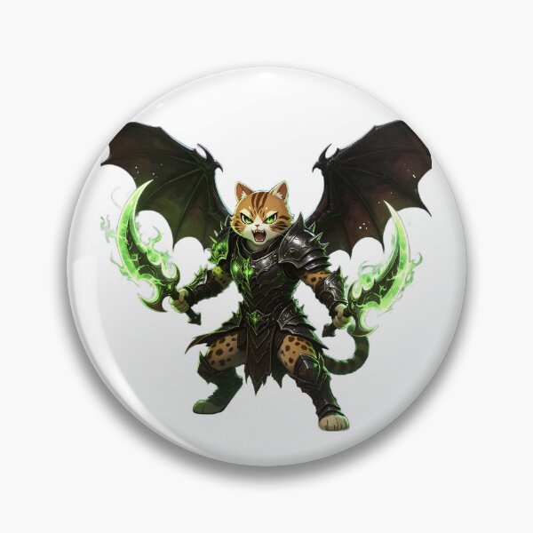 Item preview, The Shadow Demon Hunter - Epic Felis Nigripes Warrior designed and sold by ABYSSLAB.