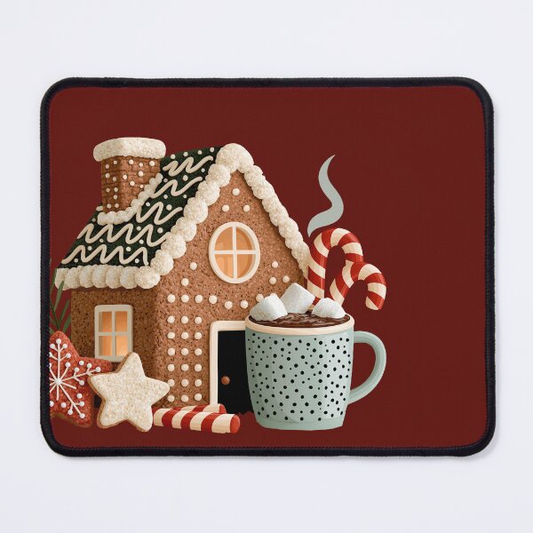 Item preview, Cozy Christmas Gingerbread House and Hot Chocolate designed and sold by colorful-white.
