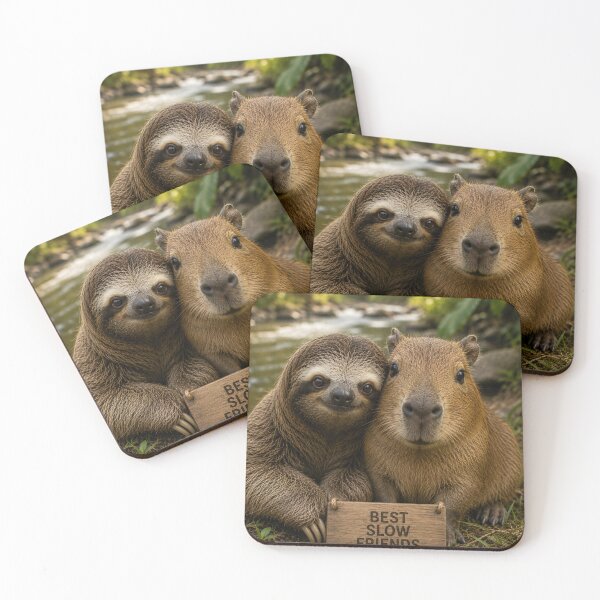 Item preview, Cute Sloth Capybara Best Slow Friends Animal designed and sold by BagFactoryUK.