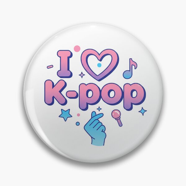 Item preview, I Love K-Pop Cute Pastel Finger Heart Illustration designed and sold by Exquisite Design Studio „Paculówka”.